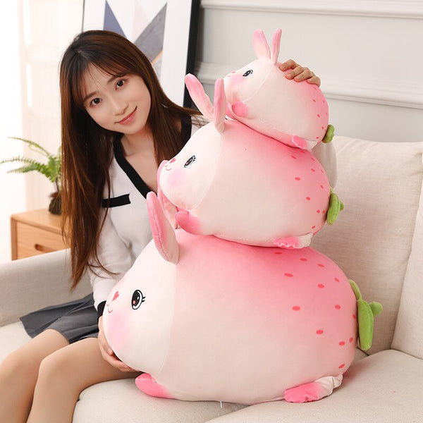 Lucky Strawberry Bunny Plushies