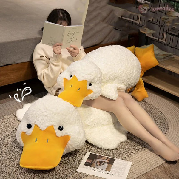 Molly the Giant Fluffy White Duck Plushie