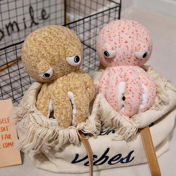Pink Brown Funny Octopus Plushies