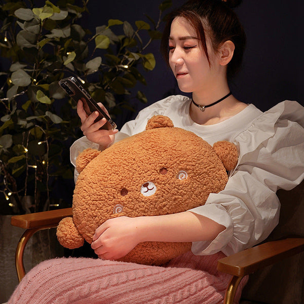 Round Fluffy Animal Pillow Plushie Collection