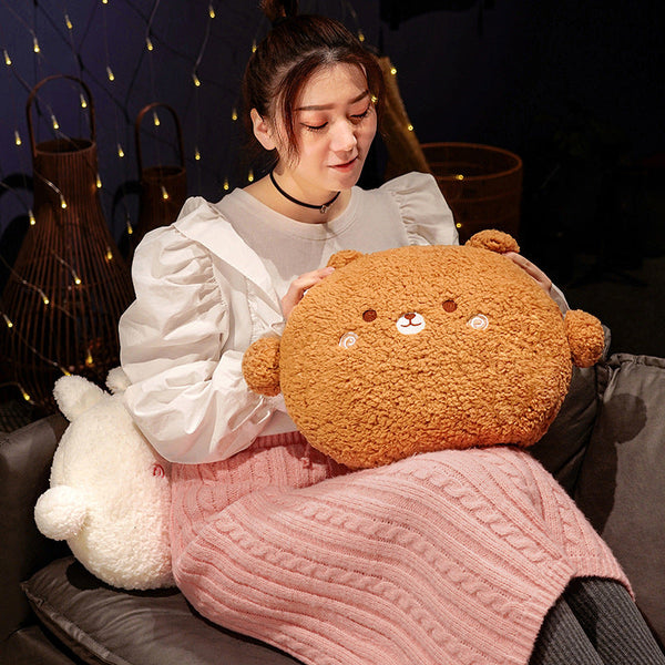 Round Fluffy Animal Pillow Plushie Collection
