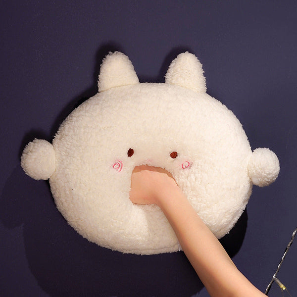 Round Fluffy Animal Pillow Plushie Collection