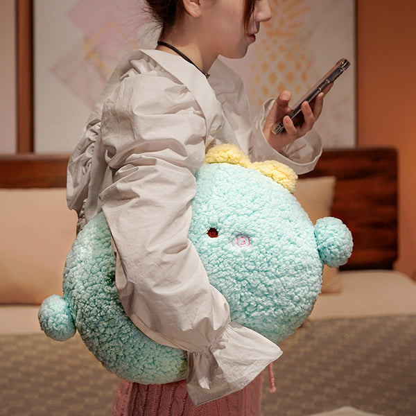Round Fluffy Animal Pillow Plushie Collection