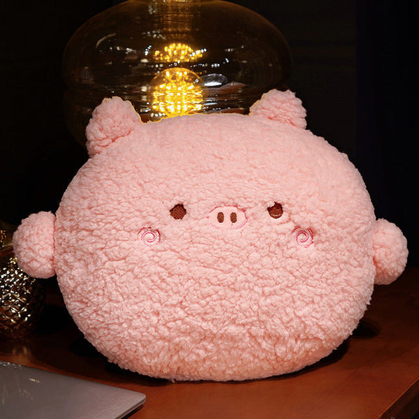 Round Fluffy Animal Pillow Plushie Collection