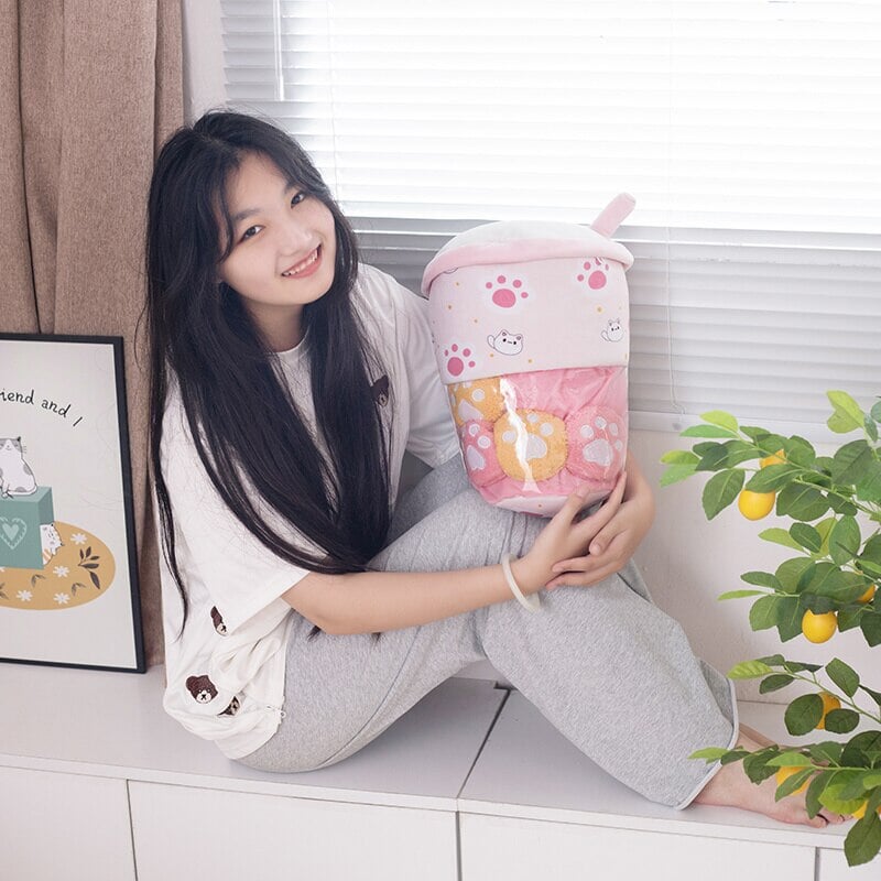 Smiling Boba Dessert Plushie