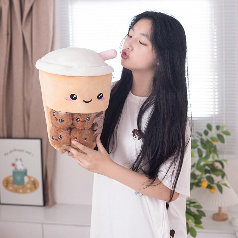Smiling Boba Dessert Plushie
