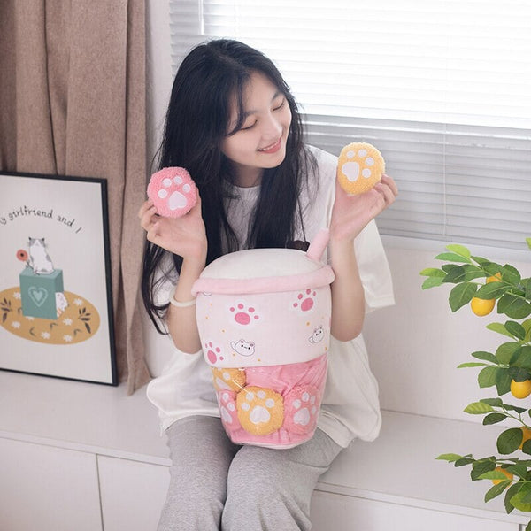 Smiling Boba Dessert Plushie