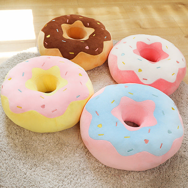Soft Pastel Donut Cushion Plushies Collection