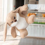 Spike the Angry Beige Fluffy Bunny Plushie