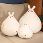 Zuki the White Bunny Plushie with Mini Face