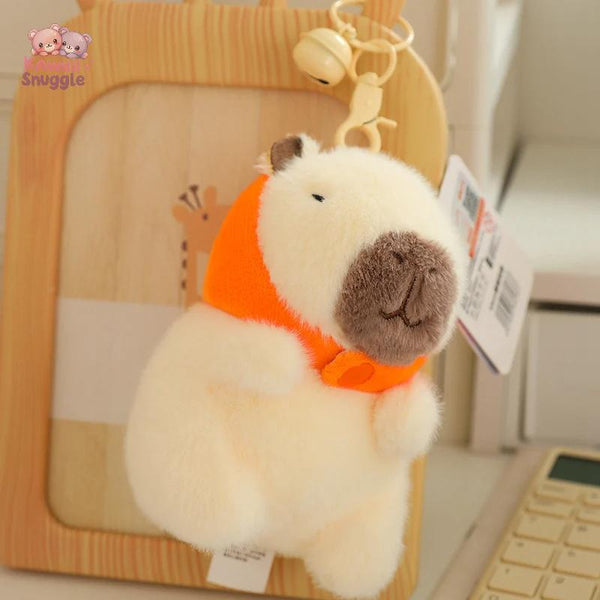 White Capybara Plush Toy – A Fluffy Friend for Every Moment! Orange 14cm CHINA Kawaii Snuggle