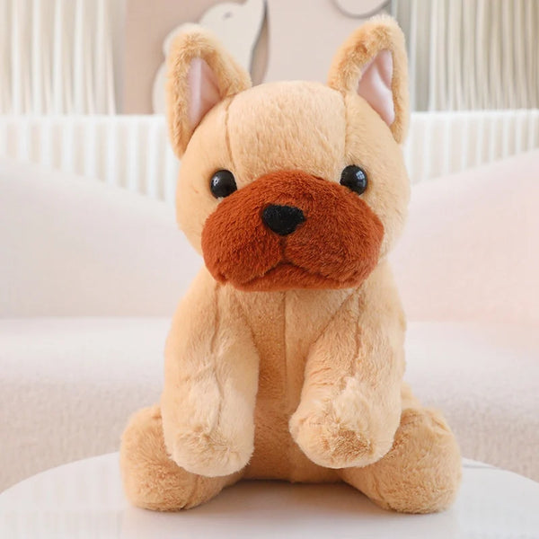 Reallife Bulldog Plush Toy Cute Stuffed Puppy Doll Soft Pillow Home Decor Birthday Gift