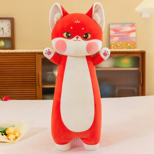 Long Pillow Cute Fox Doll – Cozy Nights, Cuter Dreams