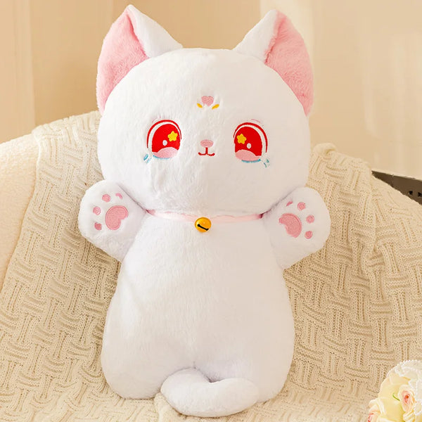 Black and White Cat Plush Toy Grab Stuffed Animal Gifts Halloween