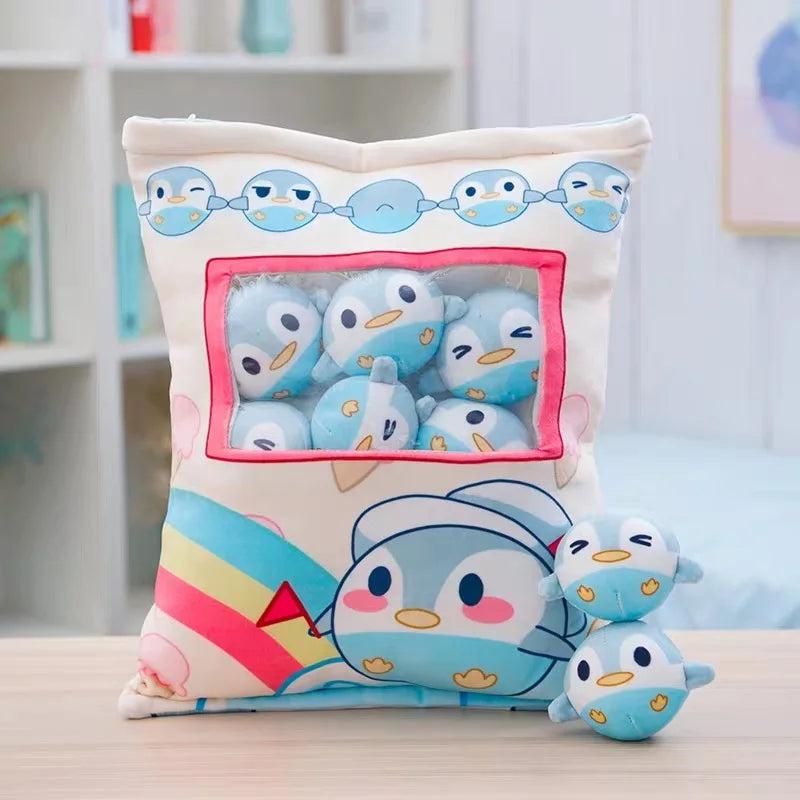 Bag of 8 Mini Penguin Plush Toys – A Waddle of Joy in Every Hug