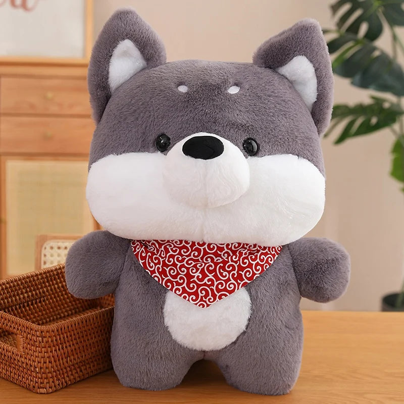 Kawaii Dog Plush Toy - Husky & Shiba Inu Stuffed Animal Pillow, Birthday Gift & Lovely Plushie Dolls