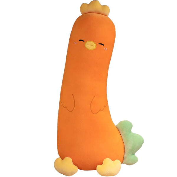 Long Giant Soft Stuffed Plants Vegetables Mushroom Eggplant Broccoli Carrot Chicken Cosplay Toys