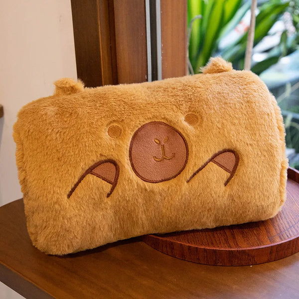 Capybara Hand Warmer Pillow Super Soft Keep Warm in Winter Comfy Stuffed Animal Cartoon Dolls