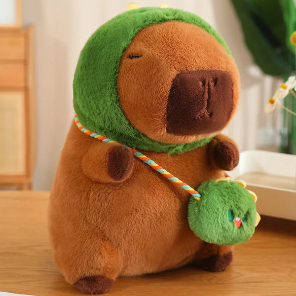 Capybara Cosplay Plush Series – Strawberry, Turtle, Poop, Hamburger