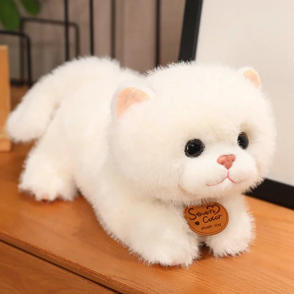 Stuffed Lifelike Cats Plush Toy Simulation American Shorthair Cute Cat Doll Pet