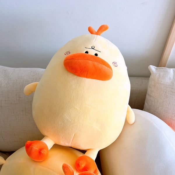 Kawaii Duck Plush Toy Funny Thick-Lipped Duck Stuffed Animal for Hugs and Room Decor