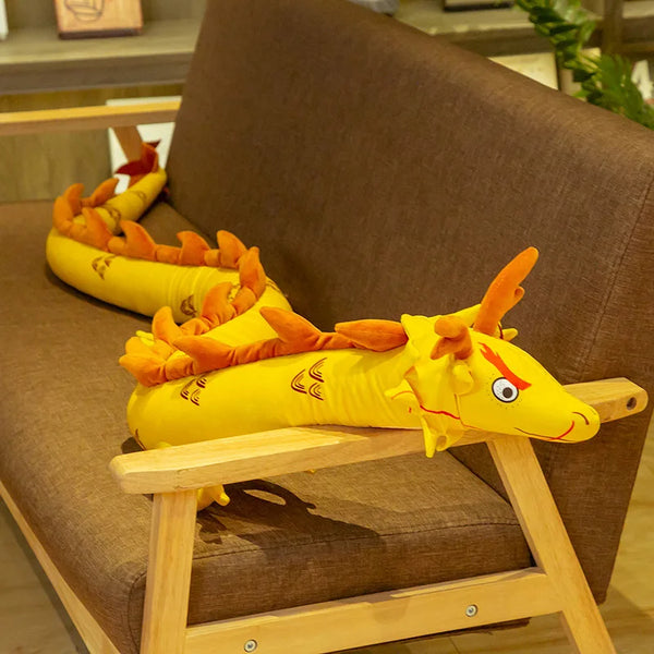 Cute Stuffed Chinese Dragon Plush Toys Doll Soft Pillow Cushion