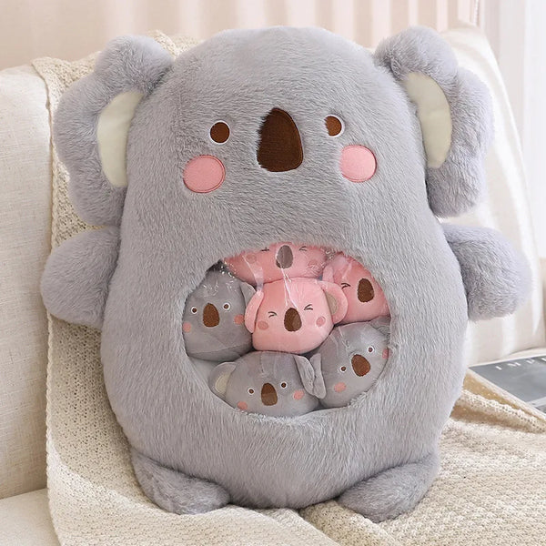 Creative 6pc Mini Stuffed Koala Dinosur Bunny Bear Pudding Snack