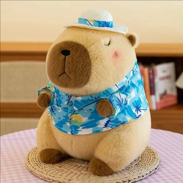 Cute Capybara Plush Toy with Stretchable Snot Simulation Animal Plush Plush Toy