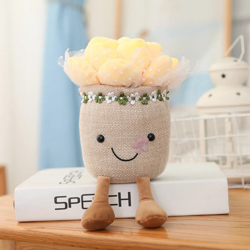 25-35cm Cute Plants Series Plush Toy Lifelike Tulip Mushroom Bluebell Flowers Dolls Stuffed Soft Kids Toys Kawaii Room Decor