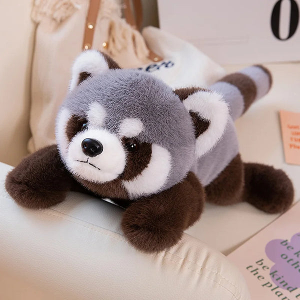 Kawaii Red Panda Plush Toy Lovely Stuffed Animal Lying Raccoon Plush Toys