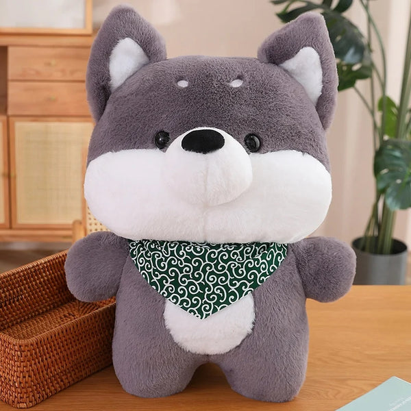 Kawaii Dog Plush Toy - Husky & Shiba Inu Stuffed Animal Pillow, Birthday Gift & Lovely Plushie Dolls