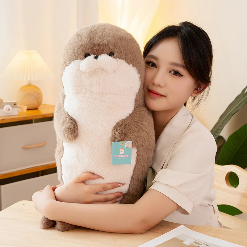 Cartoon Earphone Seal Sea Otter Plush – A Round Bundle of Joy