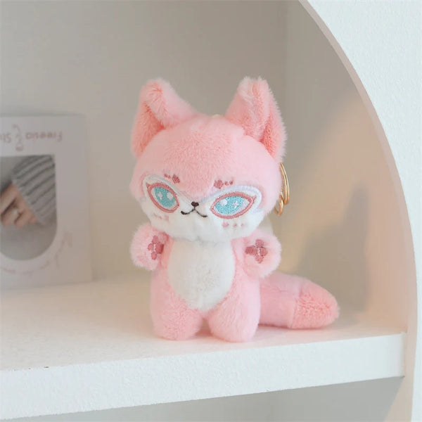 Kawaii Magic Starry Wings Sheep Plushie Keychain – Small Animal Pendant Plush for Bags & Gifts