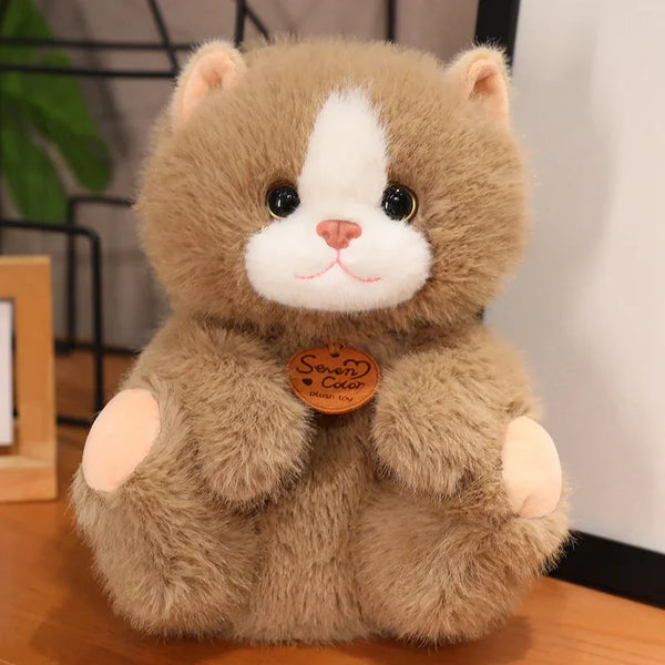 Stuffed Lifelike Cats Plush Toy Simulation American Shorthair Cute Cat Doll Pet