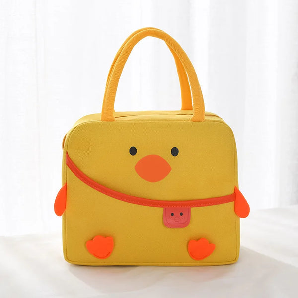 Cartoon Lunch Bag Kawaii Duck Thick Thermal Food Storage Bags