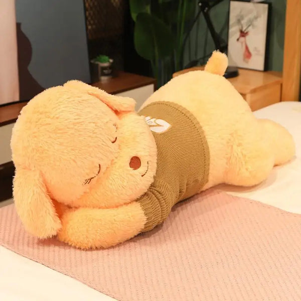 Lovely Giant Size Lying Dog Plush Toy – Soft Stuffed Animal Pillow Gift for Kids