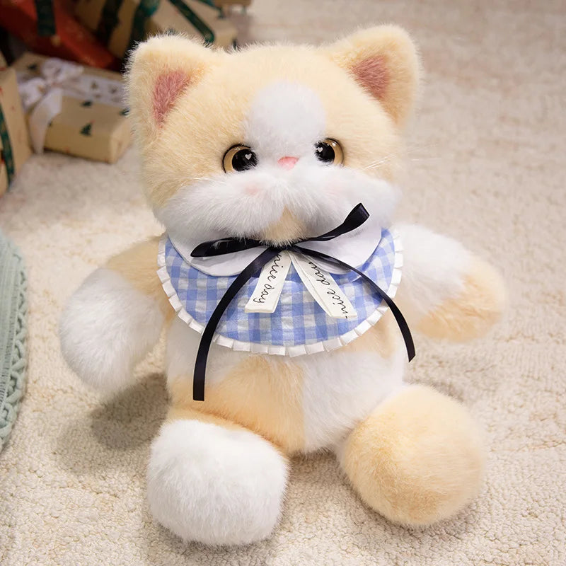 Cute 4-Colour Cat Plush Doll – A Dreamy Companion for Sweet Dreams