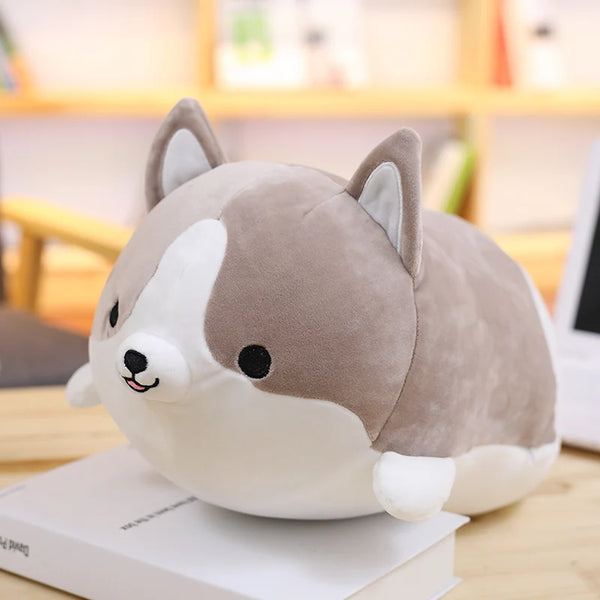 Happy Chuppy Corgi-Dog Plush Toy Stuffed Soft Animal Cartoon Pillow