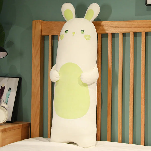 Cartoon Animal Rabbit Bear Duck Chick Plush Toys Stuffed Soft Long Sleep Pillow Doll