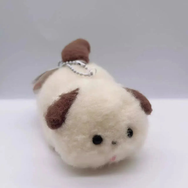 Chill-Out Puppy Dog Plush Toy Tiny Tail-Wagging Joy in Your Pocket