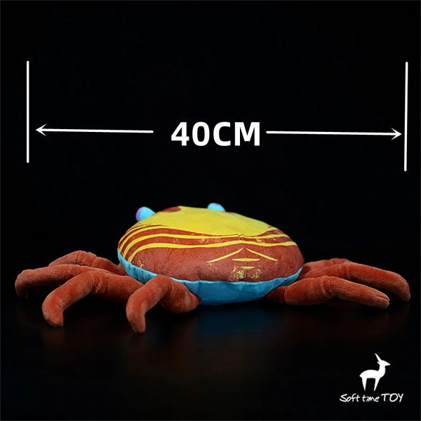Edible Crab Plush Toy High Fidelity Brown Crab Plushie Crab Peluche Lifelike Stuffed Animals Simulation Doll Kawai Toy Gifts Kid
