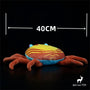 Edible Crab Plush Toy High Fidelity Brown Crab Plushie Crab Peluche Lifelike Stuffed Animals Simulation Doll Kawai Toy Gifts Kid