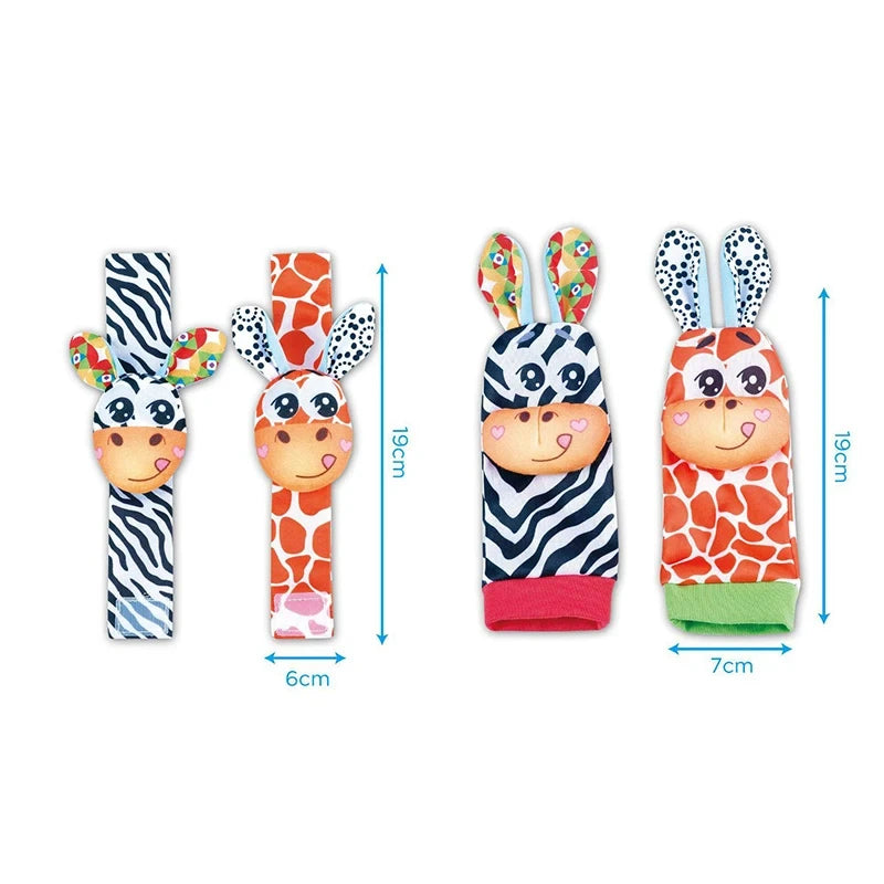 Baby Foot Toys with Rattles: The Sweetest Steps to Smiles and Sensory Fun