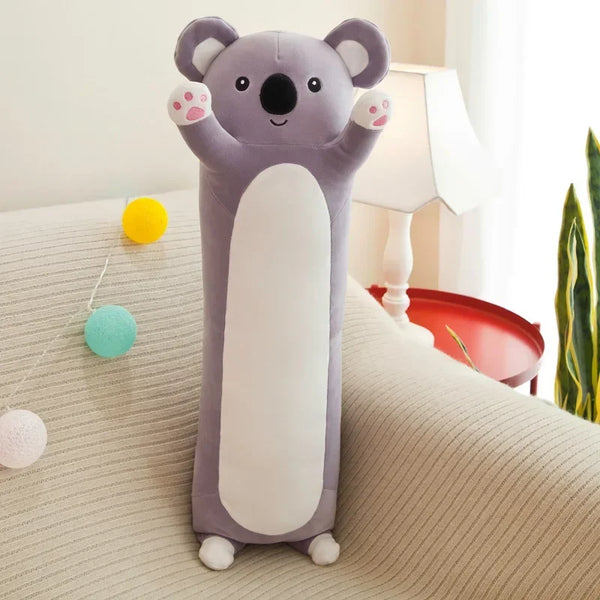 New Children's Long Pillow Panda Doll Plush Toy Big Koala Animal Doll Living Room Ornaments
