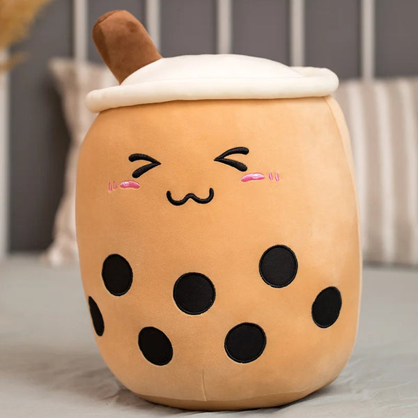 Boba Plushies Mini Dolls in a Boba Cup Can Flip Boba Tea Toy Many Size Boba Tea