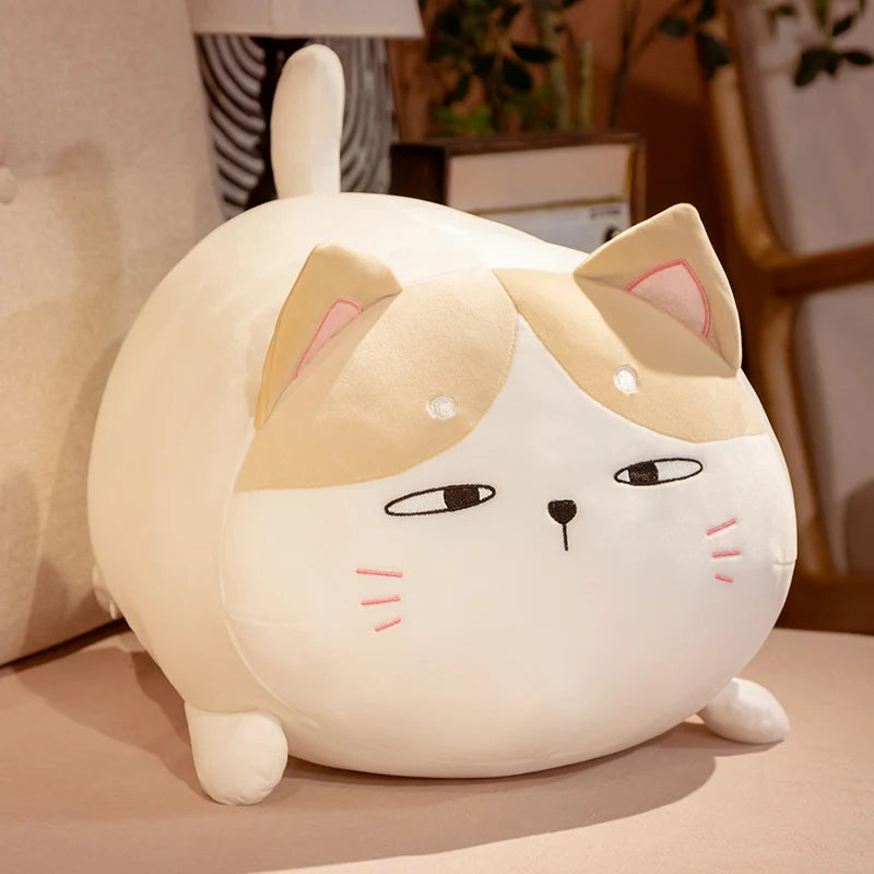 Fat Soft Cute Cat Plush Toy – Kawaii Sleeping Pillow