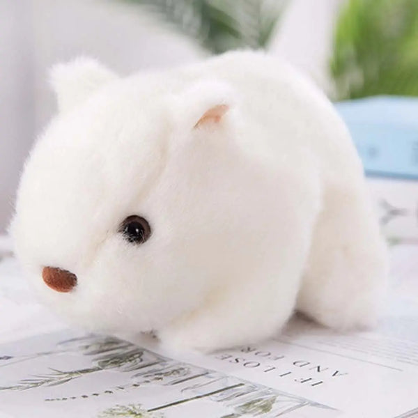 Adorable Hamster Plush Toy – Soft Fuzzy Stuffed Doll for Baby Sleep & Comfort