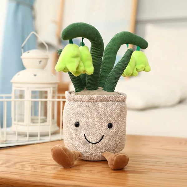 25-35cm Cute Plants Series Plush Toy Lifelike Tulip Mushroom Bluebell Flowers Dolls Stuffed Soft Kids Toys Kawaii Room Decor