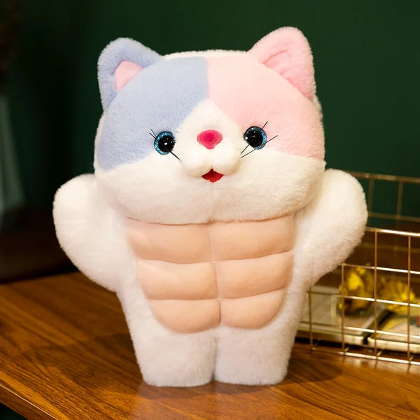 Muscle Cat Plush Toys Stuffed Cat Stuffed Animals Soft Plushie Dolls