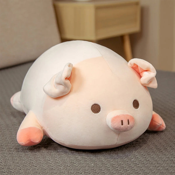 Cute Stuffed Pig Plush Toy – Soft Piggy Cushion Pillow for Kids and Comfort